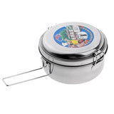 Maxbell Stainless Steel Lunch Box Bento Food Storage Containers Case 16cm Double Layer