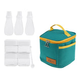 Maxbell 6pcs Seasoning Bottle Set, Plastic Storage Jar Compact Spice Container Box for Kitchen BBQ Camping Picnic