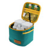 Maxbell 6pcs Seasoning Bottle Set, Plastic Storage Jar Compact Spice Container Box for Kitchen BBQ Camping Picnic