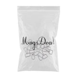 Maxbell 10pcs Swivel Clasps Lanyard Snap Hook Lobster Claw Clasp and Keychain Rings 20mm