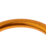 Maxbell Portable Large D Ring Snap Hook Aluminum Carabiner Cushion Grip 9mm yellow