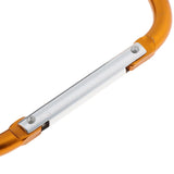 Maxbell Portable Large D Ring Snap Hook Aluminum Carabiner Cushion Grip 9mm yellow