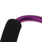 Maxbell Portable Large D Ring Snap Hook Aluminum Carabiner Cushion Grip 9mm purple