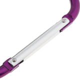 Maxbell Portable Large D Ring Snap Hook Aluminum Carabiner Cushion Grip 9mm purple