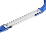 Maxbell Portable Large D Ring Snap Hook Aluminum Carabiner Cushion Grip 9mm blue