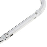 Maxbell Portable Large D Ring Snap Hook Aluminum Carabiner Cushion Grip 9mm silver