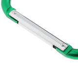 Maxbell Portable Large D Ring Snap Hook Aluminum Carabiner Cushion Grip 12mm green