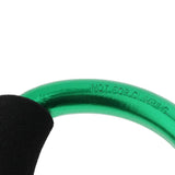 Maxbell Portable Large D Ring Snap Hook Aluminum Carabiner Cushion Grip 12mm green