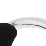 Maxbell Portable Large D Ring Snap Hook Aluminum Carabiner Cushion Grip 12mm silver