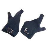 Maxbell 1 Pair Cow Leather Archery Glove Hunting Finger Tab Guard Protector Black