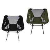 Maxbell Foldable Camping Fishing Chair Lightweight Portable Four Leg Back Seat Green