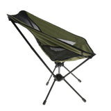 Maxbell Foldable Camping Fishing Chair Lightweight Portable Four Leg Back Seat Green
