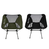 Maxbell Foldable Camping Fishing Chair Lightweight Portable Four Leg Back Seat Green