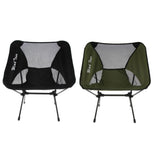 Maxbell Foldable Camping Fishing Chair Lightweight Portable Four Leg Back Seat Green