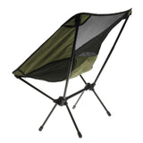 Maxbell Foldable Camping Fishing Chair Lightweight Portable Four Leg Back Seat Green
