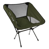Maxbell Foldable Camping Fishing Chair Lightweight Portable Four Leg Back Seat Green
