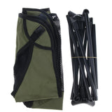 Maxbell Foldable Camping Fishing Chair Lightweight Portable Four Leg Back Seat Green