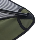 Maxbell Foldable Camping Fishing Chair Lightweight Portable Four Leg Back Seat Green