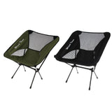 Maxbell Foldable Camping Fishing Chair Lightweight Portable Four Leg Back Seat Green