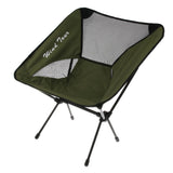 Maxbell Foldable Camping Fishing Chair Lightweight Portable Four Leg Back Seat Green