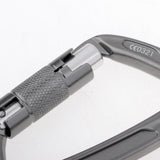 Maxbell 24KN Auto Locking Carabiner Hammock Carabiner For Rappelling Climbing Gray