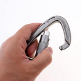 Maxbell 24KN Auto Locking Carabiner Hammock Carabiner For Rappelling Climbing Gray