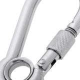 Maxbell Stainless Steel Safety Carabiner Clip Hook Camping Climbing Hammock 11x120mm