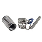 Maxbell Pill Fob Capsule, Waterproof Outdoor Survival Pill Box Dispenser Silver