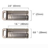 Maxbell Pill Fob Capsule, Waterproof Outdoor Survival Pill Box Dispenser Silver