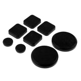 Maxbell Wear Resistant Longboard POB Fingers Palm Slide Pucks Set for Downhill Square 8Pcs Black