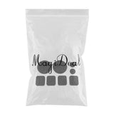 Maxbell Wear Resistant Longboard POB Fingers Palm Slide Pucks Set for Downhill Square 8Pcs Black
