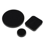 Maxbell Wear Resistant Longboard POB Fingers Palm Slide Pucks Set for Downhill Square 8Pcs Black