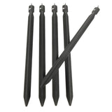 Maxbell 5pcs 23cm Aluminum Camping Tent Stakes Pegs Triangle Ground Nails  Black