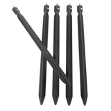 Maxbell 5pcs 23cm Aluminum Camping Tent Stakes Pegs Triangle Ground Nails  Black