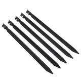 Maxbell 5pcs 23cm Aluminum Camping Tent Stakes Pegs Triangle Ground Nails  Black