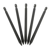 Maxbell 5pcs 23cm Aluminum Camping Tent Stakes Pegs Triangle Ground Nails  Black