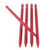 Maxbell 5pcs 23cm Aluminum Camping Tent Stakes Pegs Triangle Ground Nails  Red