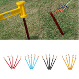 Maxbell Ultralight Triangle Tent Stakes Ground Nails Camping Hiking Tent Pegs yellow