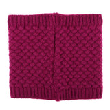 Maxbell Windproof Fleece Winter Warm Scarf Neck Loop Warmer Neckerchief Rose Red