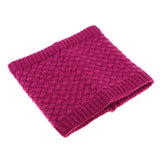 Maxbell Windproof Fleece Winter Warm Scarf Neck Loop Warmer Neckerchief Rose Red