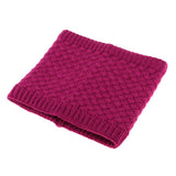 Maxbell Windproof Fleece Winter Warm Scarf Neck Loop Warmer Neckerchief Rose Red
