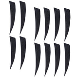 Maxbell 12Pcs Arrows Vanes Turkey Feather Fletching DIY Archery Arrows Black