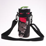 Maxbell 500ml Sports Water Bottle Holder Sleeve Bag Carrying Pouch Rose Red Letter