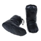 Maxbell White Goose Down Slippers Winter Warm Camping Tent Foot Booties Black XL