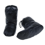 Maxbell White Goose Down Slippers Winter Warm Camping Tent Foot Booties Black XL