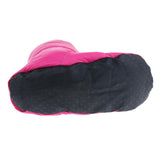 Maxbell White Goose Down Slippers Winter Warm Camping Tent Foot Booties Rose Red L