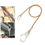 Maxbell Safety Outdoor Fall Protection Rope With Snap Hooks, Carabineer 5m-Single rope Large hook
