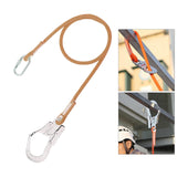 Maxbell Safety Outdoor Fall Protection Rope With Snap Hooks, Carabineer 5m-Single rope Large hook