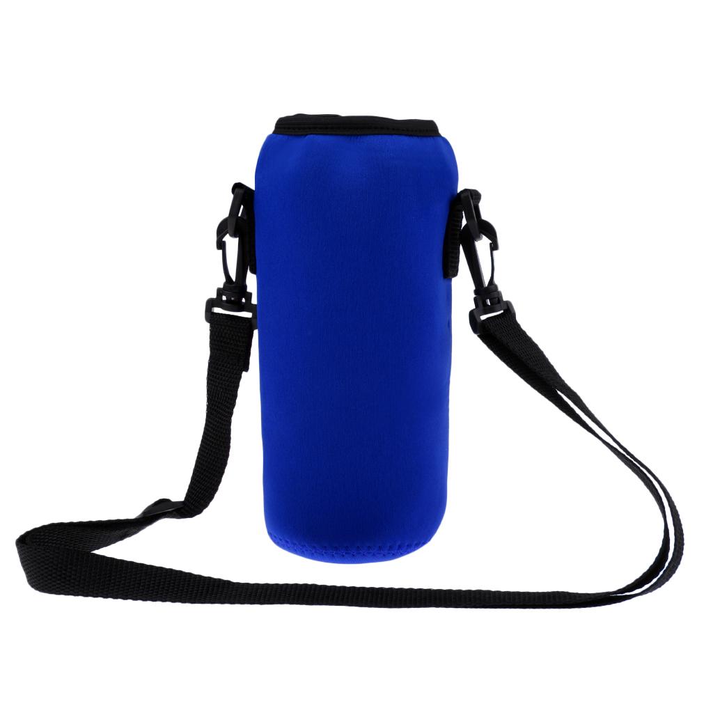 Maxbell 1000ml Sports Water Bottle Holder Sleeve Bag Neoprene Carry Pouch Case Blue