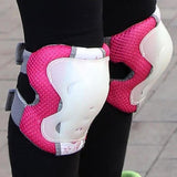 Max Protective Gear Set Skateboarding Wrist Knee Elbow Pads Guards  M Pink